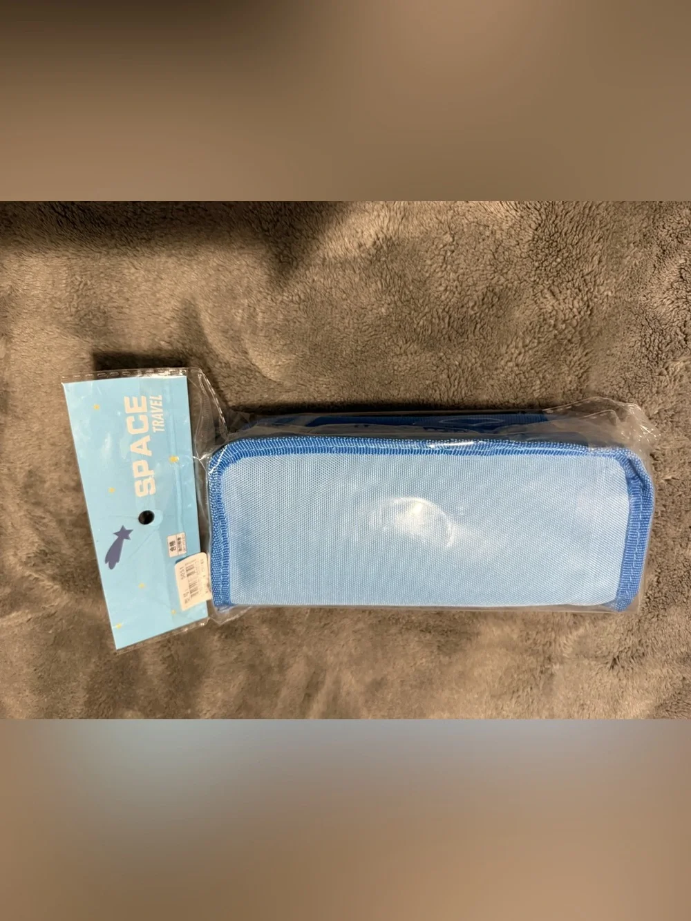 Kids Blue Cartoon Bath & Hair Pouch with Cute Characters